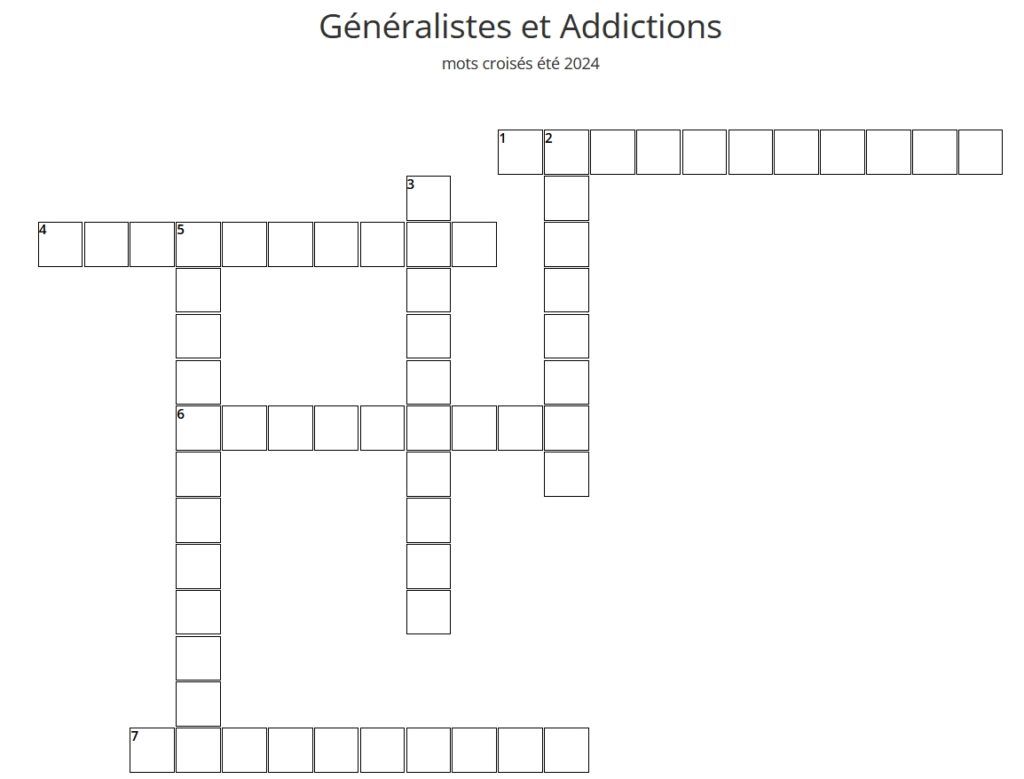 Mots croisés de l'été 2024