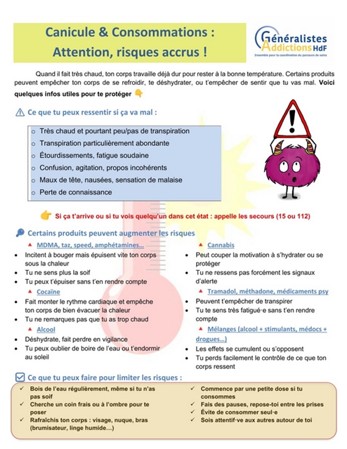 Flyer canicule et consommations