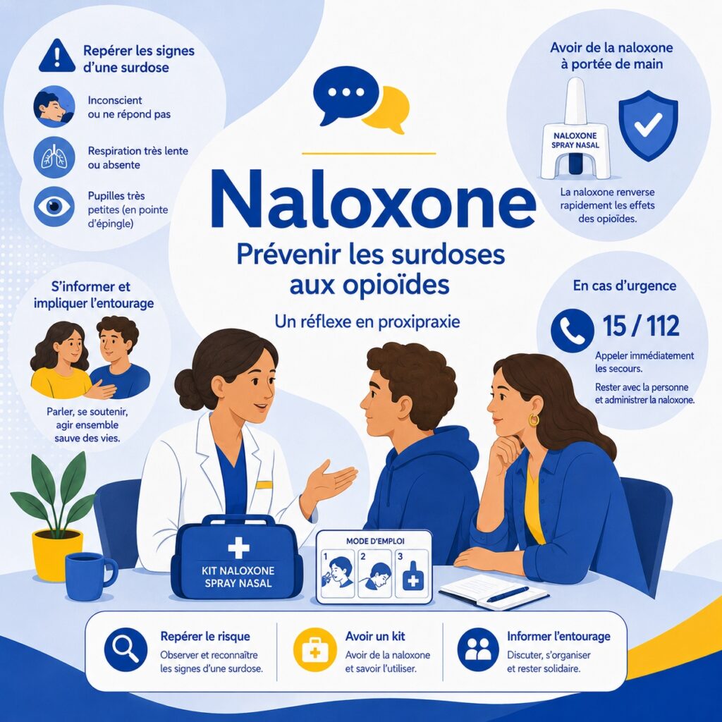 Naloxone consultation penser prévention avant l'urgence